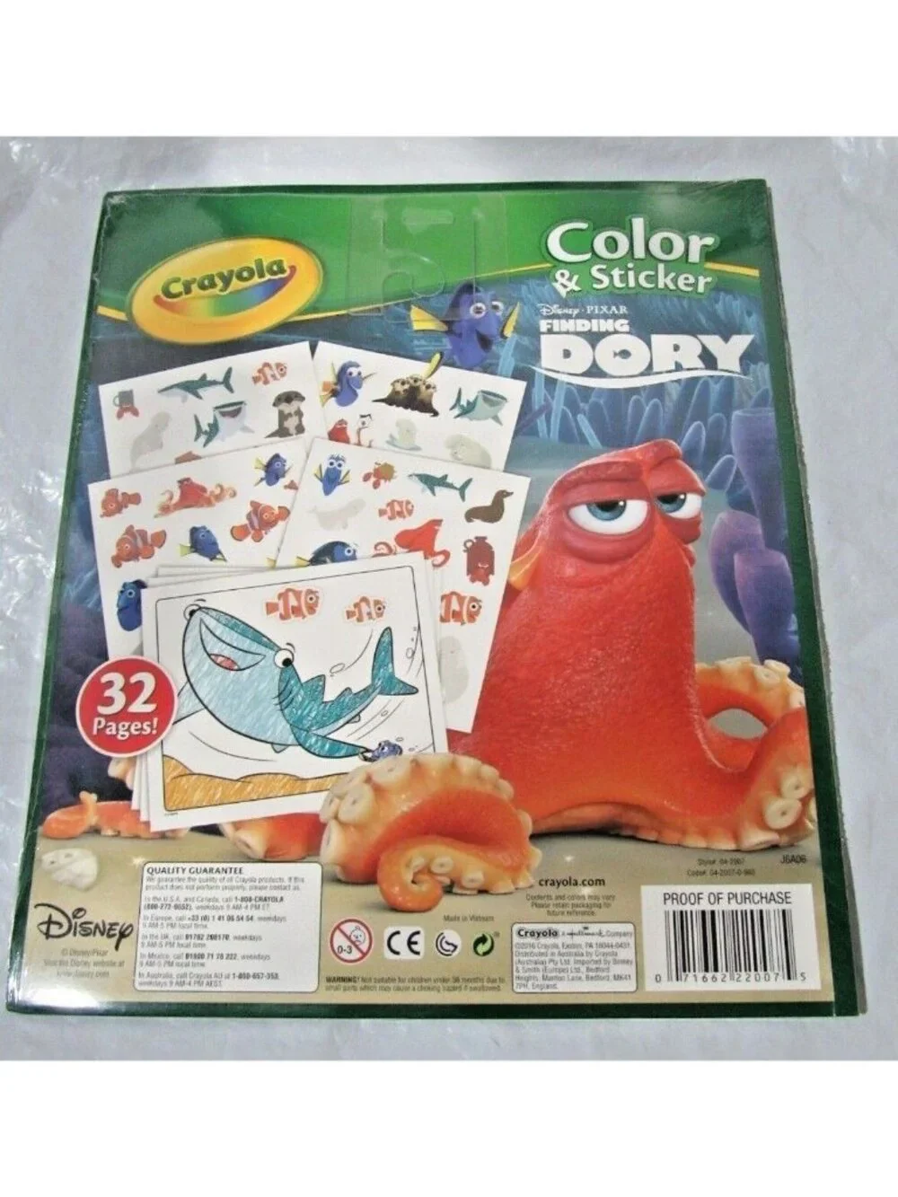 Crayola Dory 32 pages for Coloring and 4 pages of Stickers Moose Enterprise
